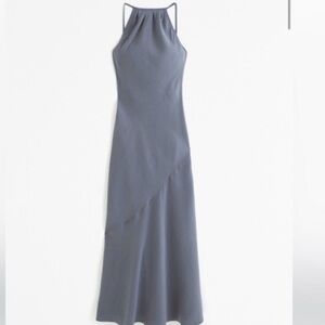 Elegant Gray Maxi Dress